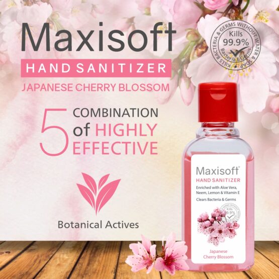 Maxisoft Hand Sanitizer Japanese Cherry Blossom 60 ml New Bottle-4