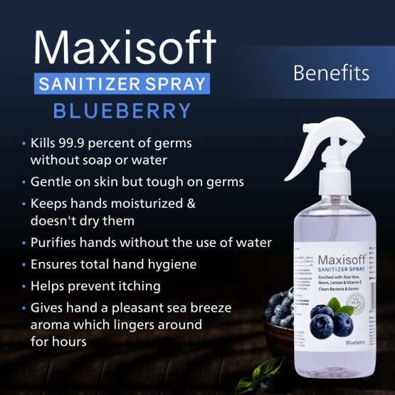 Maxisoft Hand Sanitizer (Spray) Blueberry 500 ml Listing 06