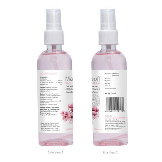 Maxisoft Hand Sanitizer (Spray) Japanese Cherry Blossom 120 ml 02