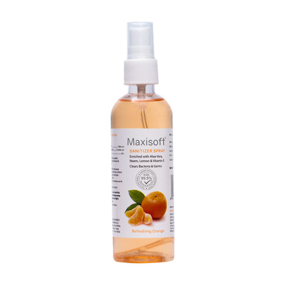 Maxisoft Hand Sanitizer (Spray) Refreshing Orange 120 ml Listing