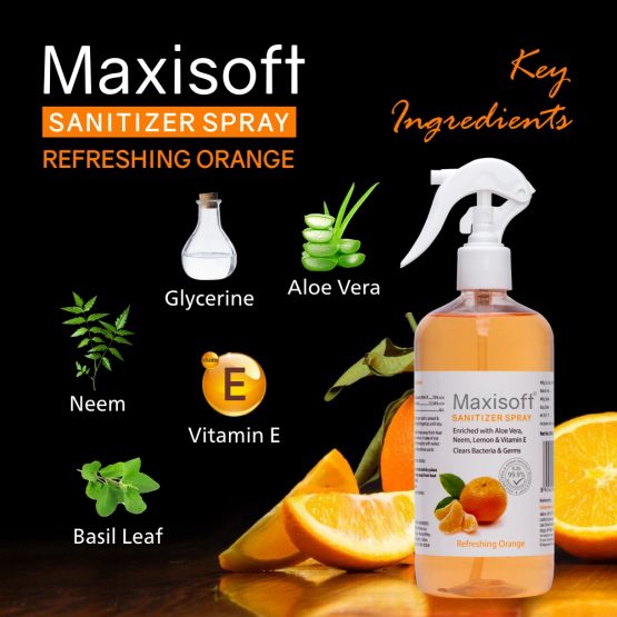 Maxisoft Hand Sanitizer (Spray) Refreshing Orange 500 ml Listing 04
