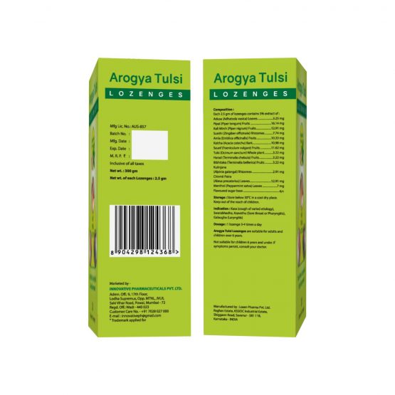 Arogya Tulsi Lozenges Listing (Ginger Mint Flavour) 02