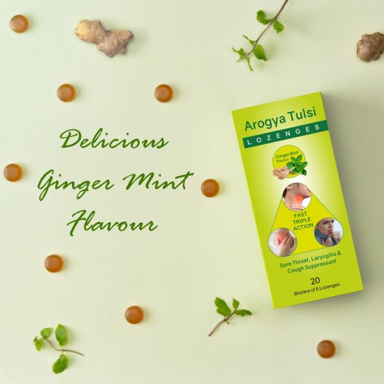 Arogya Tulsi Lozenges Listing (Ginger Mint Flavour) 05