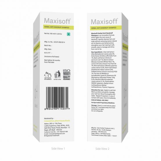 Maxisoft Herbal Anti Dandruff Shampoo Listing 02