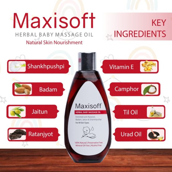 Maxisoft Herbal Baby Massage Oil Listing 04