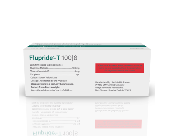 Flupride-T 100 8 Tablets (Saphnix) Right Side