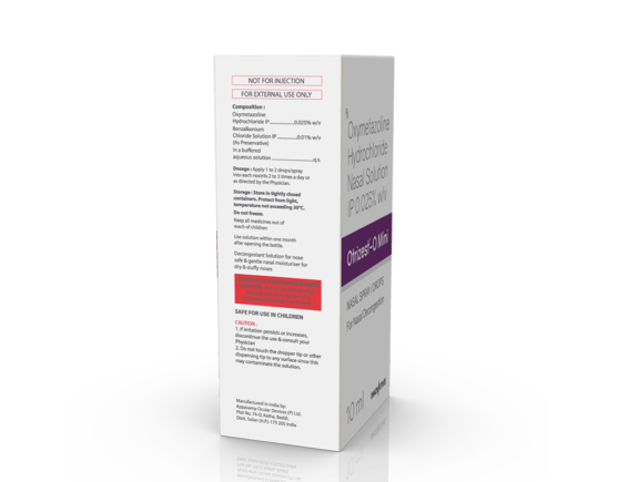 Otrizest-O Mini Nasal Spray 10 ml (Appasamy) Left Sid